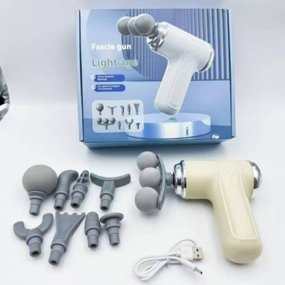Fascia Gun Light Age 3-Head Deep Tissue Massage Gun